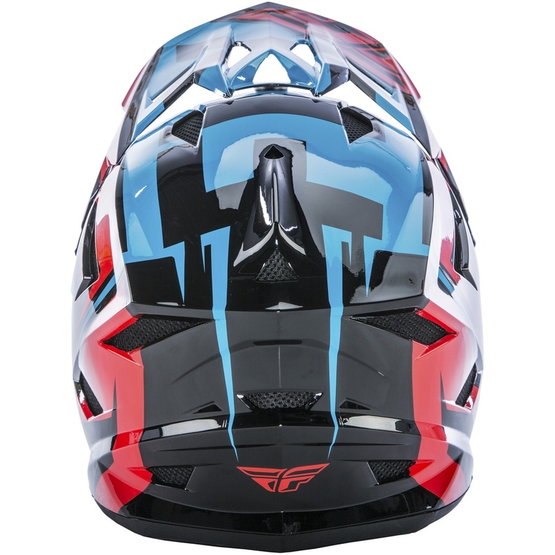 Motocross kaciga FLY Racing DEFAULT - USA plavo-crvena