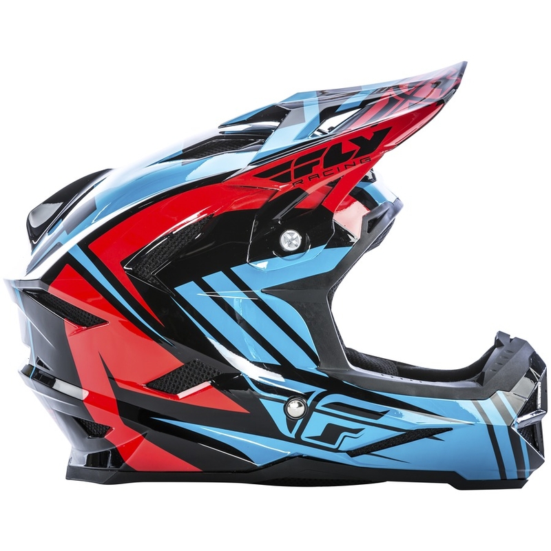 Motocross kaciga FLY Racing DEFAULT - USA plavo-crvena