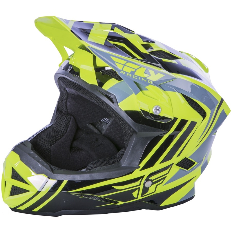 Motocross kaciga FLY Racing DEFAULT - USA fluo žuto-crna