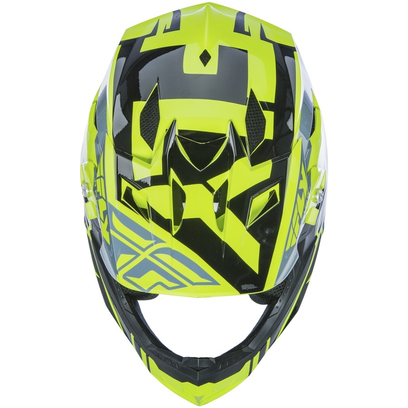 Motocross kaciga FLY Racing DEFAULT - USA fluo žuto-crna