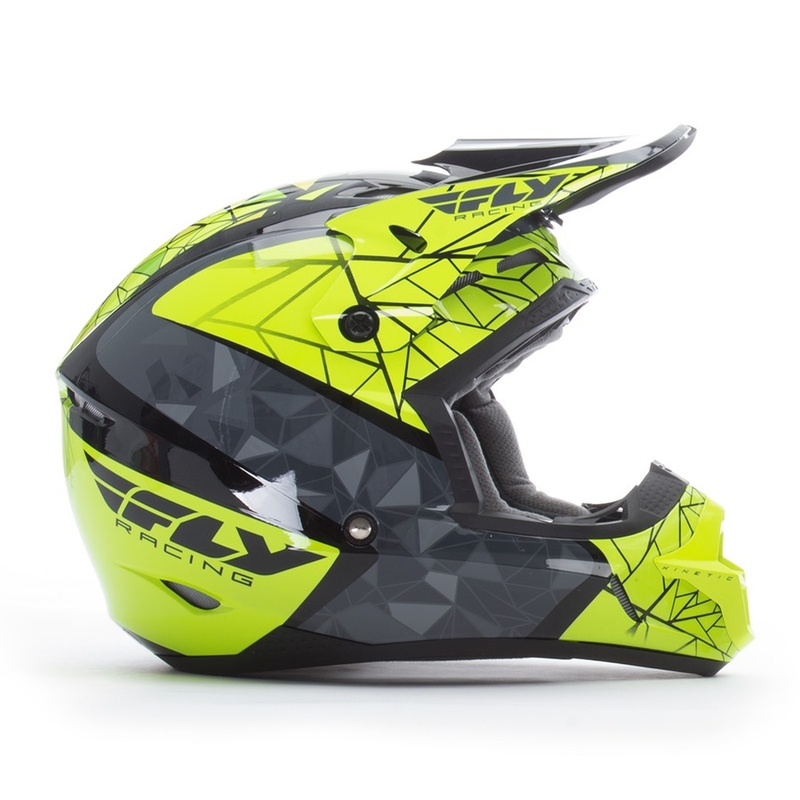 Motocross kaciga FLY Racing Kinetic CRUX - USA fluo žuto-sivo-crna rasprodaja