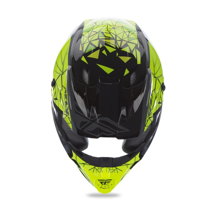Motocross kaciga FLY Racing Kinetic CRUX - USA fluo žuto-sivo-crna rasprodaja