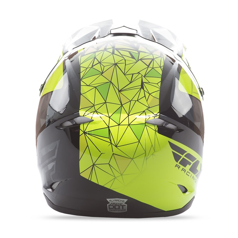 Motocross kaciga FLY Racing Kinetic CRUX - USA fluo žuto-sivo-crna rasprodaja