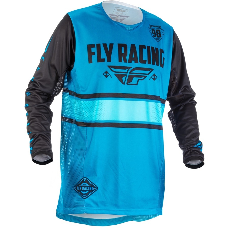 Motocross dres FLY Racing Kinetic ERA 2018 - USA plavo-crni