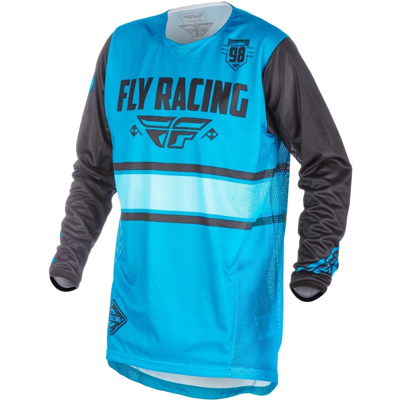 Motocross dres FLY Racing Kinetic ERA 2018 - USA plavo-crni