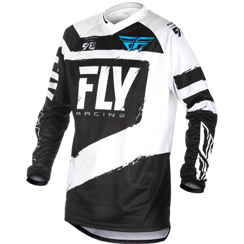 Motocross dres FLY Racing F-16 2018 - USA crno bijeli