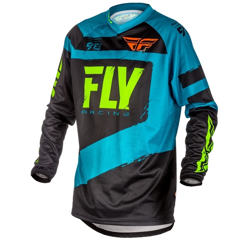 Motocross dres FLY Racing F-16 2018 - USA plavo-crni
