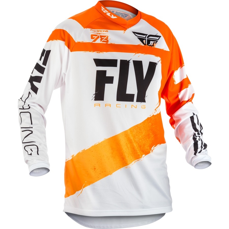 Motocross dres FLY Racing F-16 2018 - SAD narančasto-bijeli