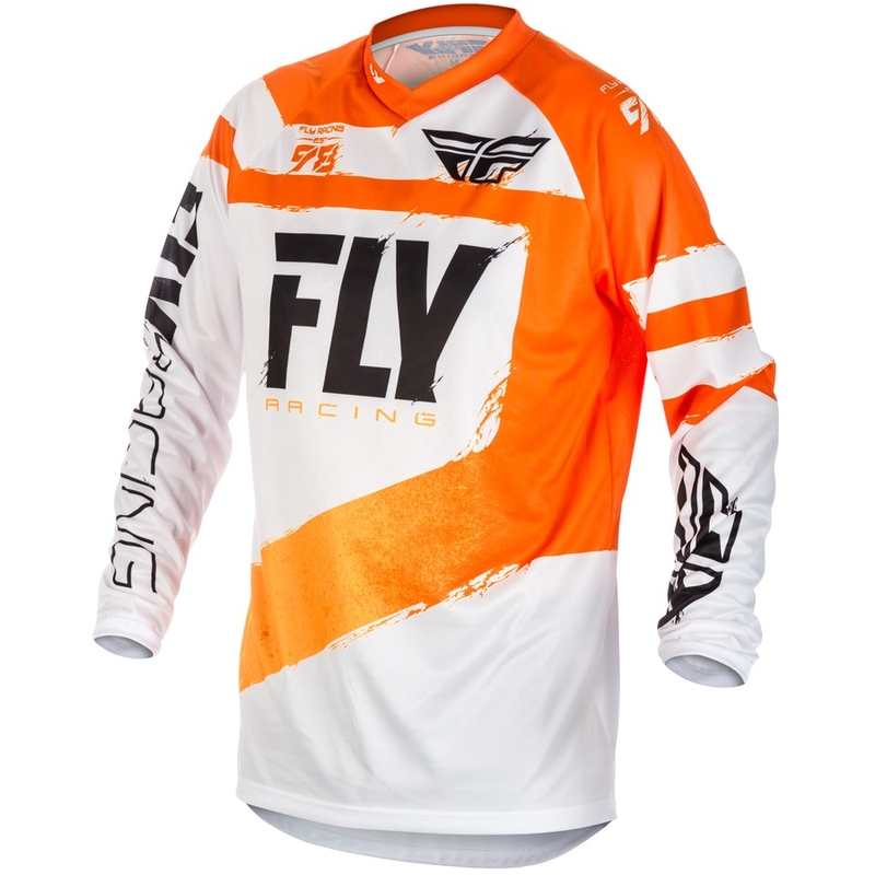 Motocross dres FLY Racing F-16 2018 - SAD narančasto-bijeli