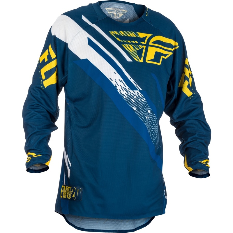 Motocross dres FLY Racing EVO 2018 - USA plavo-žuto-bijeli
