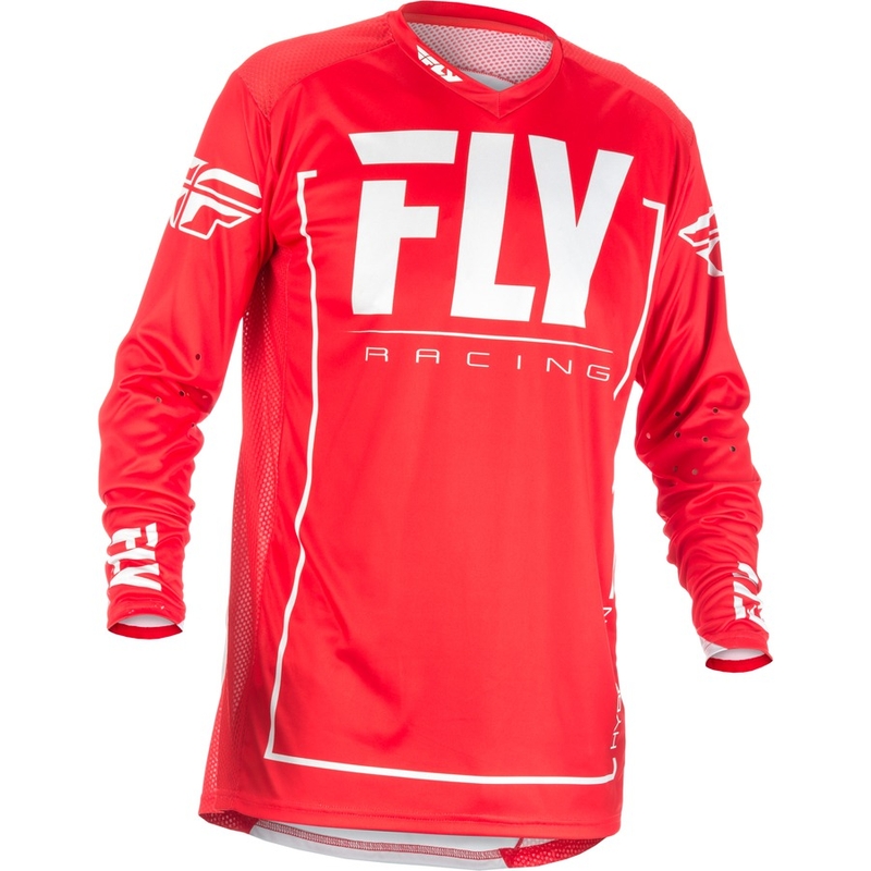 Motocross dres FLY Racing LITE 2018 - USA crveno-bijeli