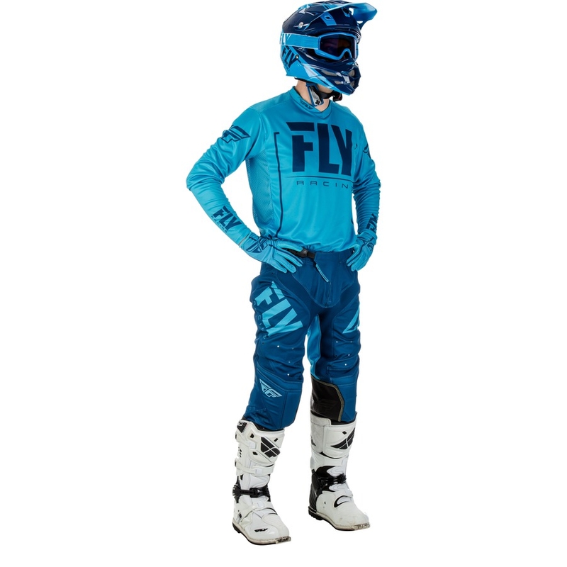 Motocross dres FLY Racing LITE 2018 - USA plavi