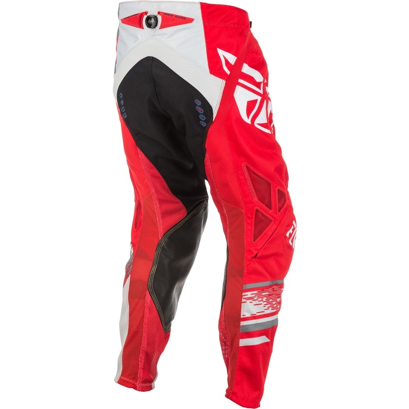 Motocross hlače FLY Racing EVO 2018 - USA crveno-sivo-bijele