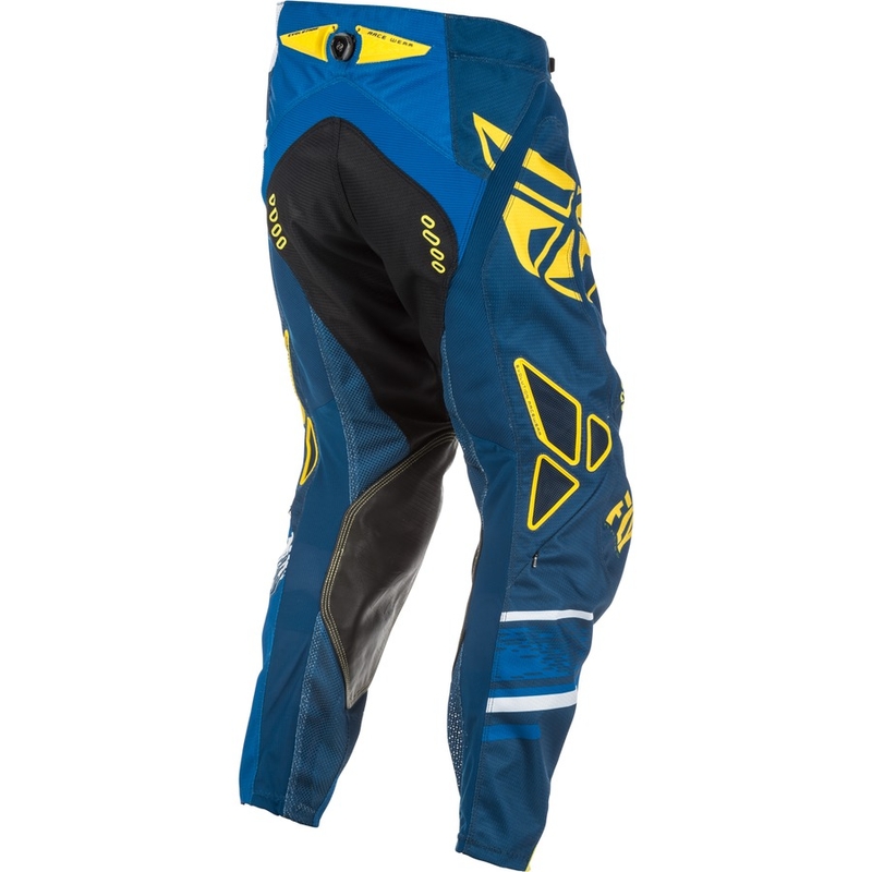 Motocross hlače FLY Racing EVO 2018 - USA plavo-žuto-bijele