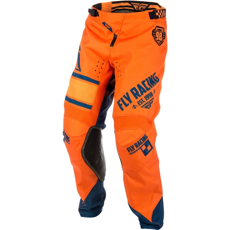 Hlače za motocross FLY Racing Kinetic ERA 2018 - SAD narančasto-plave
