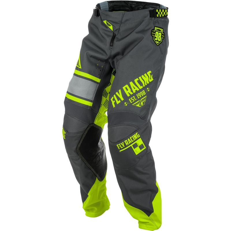FLY Racing Kinetic ERA 2018 Motocross hlače - SAD sivo-fluo žuta rasprodaja
