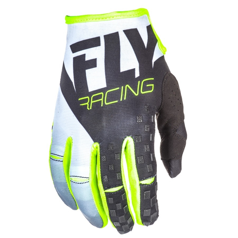 Motocross rukavice FLY Racing Kinetic 2018 - USA crno-bijele-fluo žute