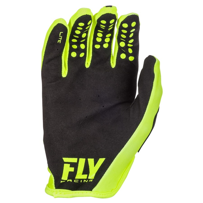 Motocross rukavice FLY Racing LITE 2018 - USA crno-fluo žute