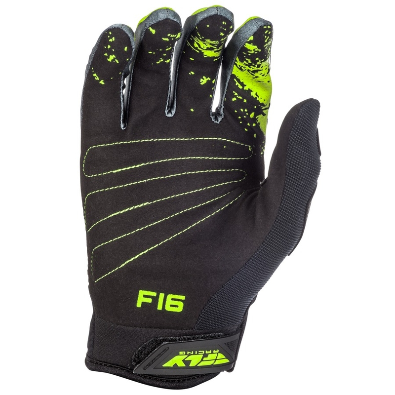 Motocross rukavice FLY Racing F-16 2018 - USA crno-fluo žute