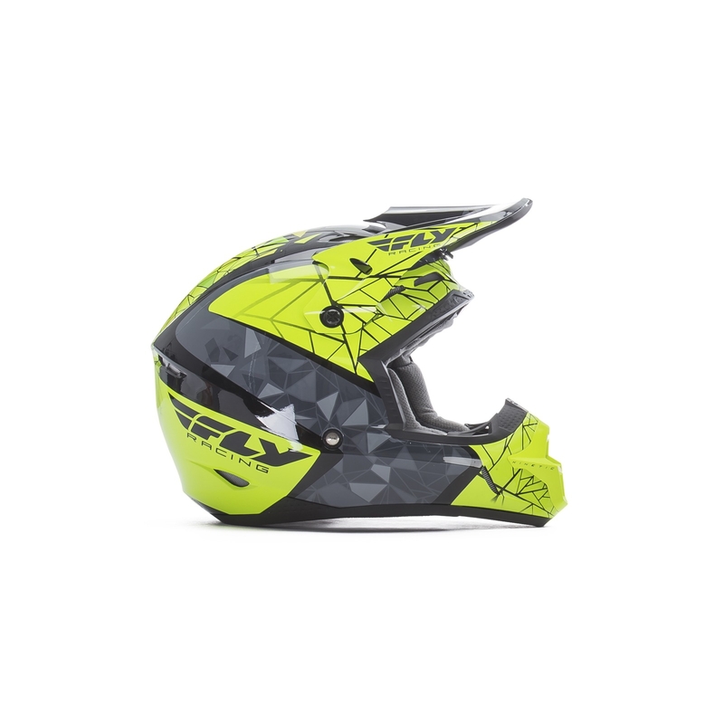 FLY Racing Kinetic CRUX dječja kaciga za motocross - USA Fluo žuto-sivo-crna rasprodaja