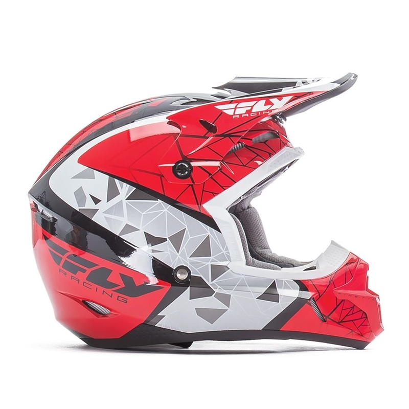 FLY Racing Kinetic CRUX dječja kaciga za motocross - SAD crveno-bijelo-crna rasprodaja