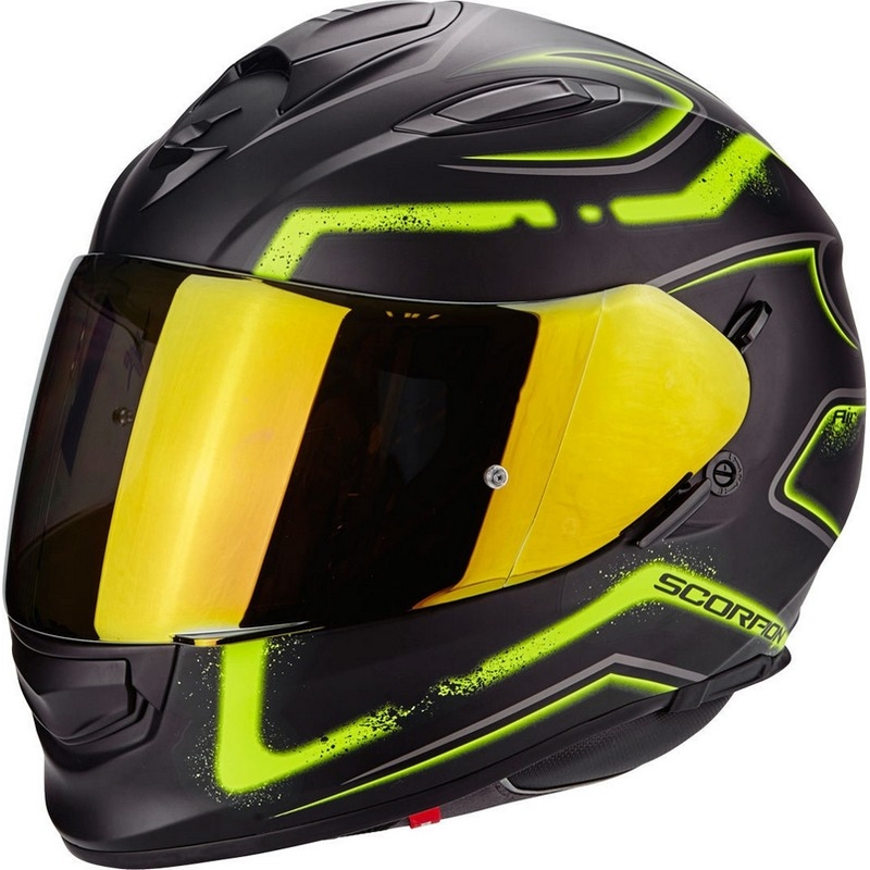 Scorpion EXO-510 Air Radium kaciga Black-Fluo Yellow rasprodaja