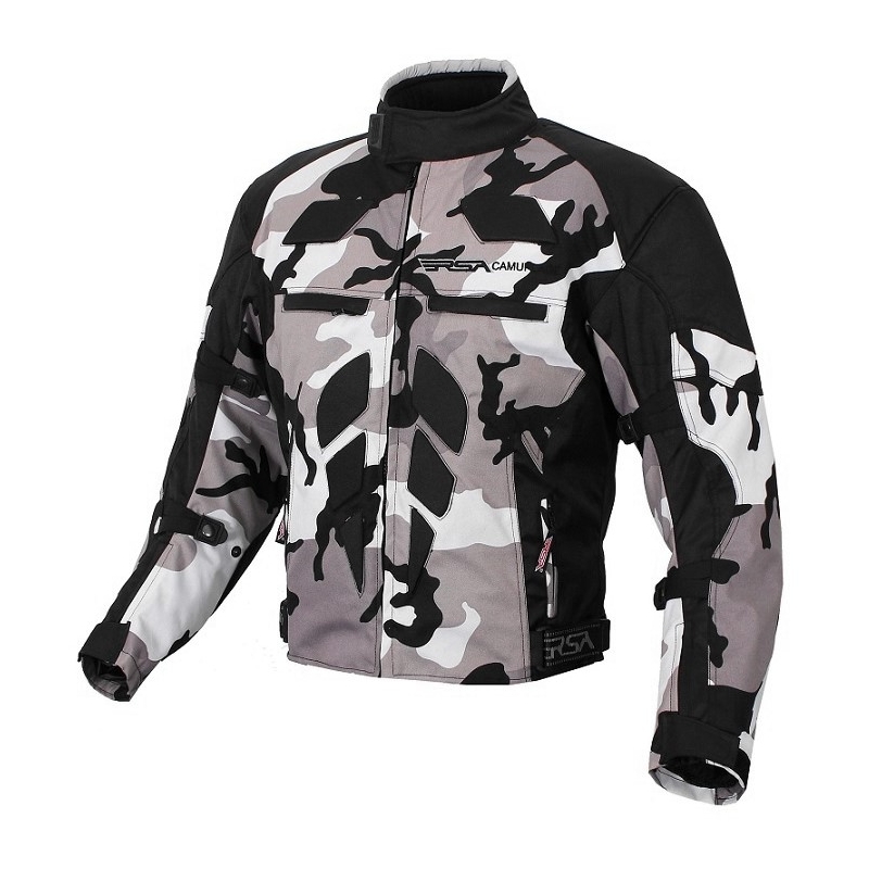 Motociklistička jakna RSA Camouflage siva - II. kvaliteta