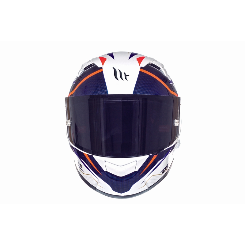 Integralna motociklistička kaciga MT Kre Intrepid SV bijelo-fluo crvena