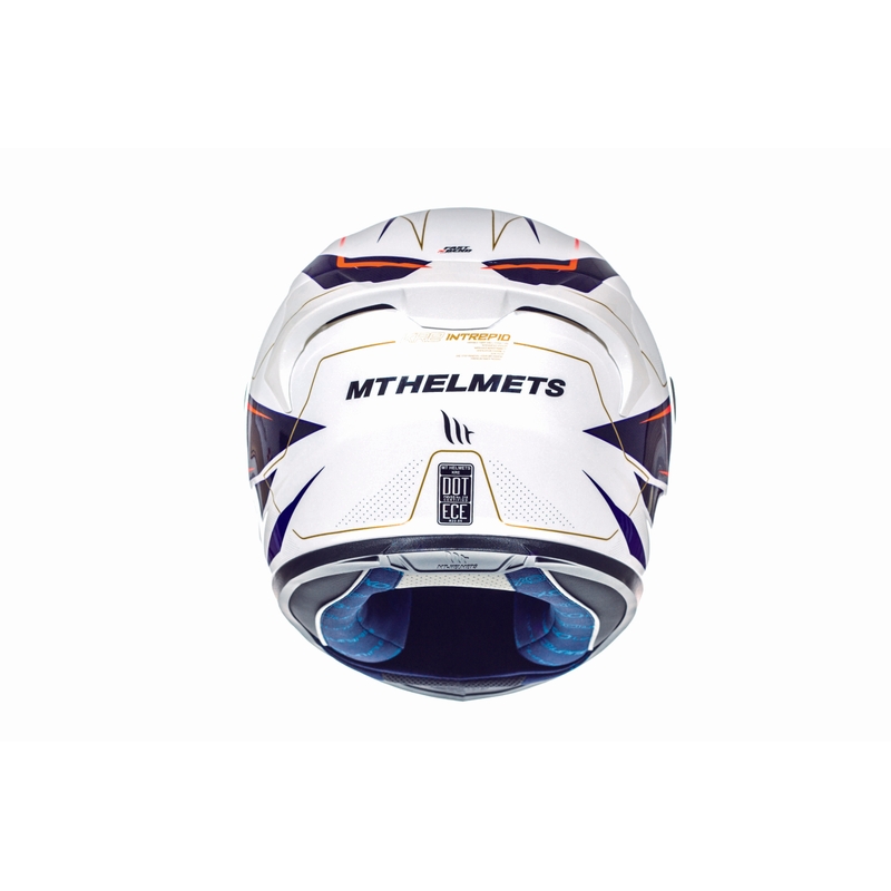 Integralna motociklistička kaciga MT Kre Intrepid SV bijelo-fluo crvena