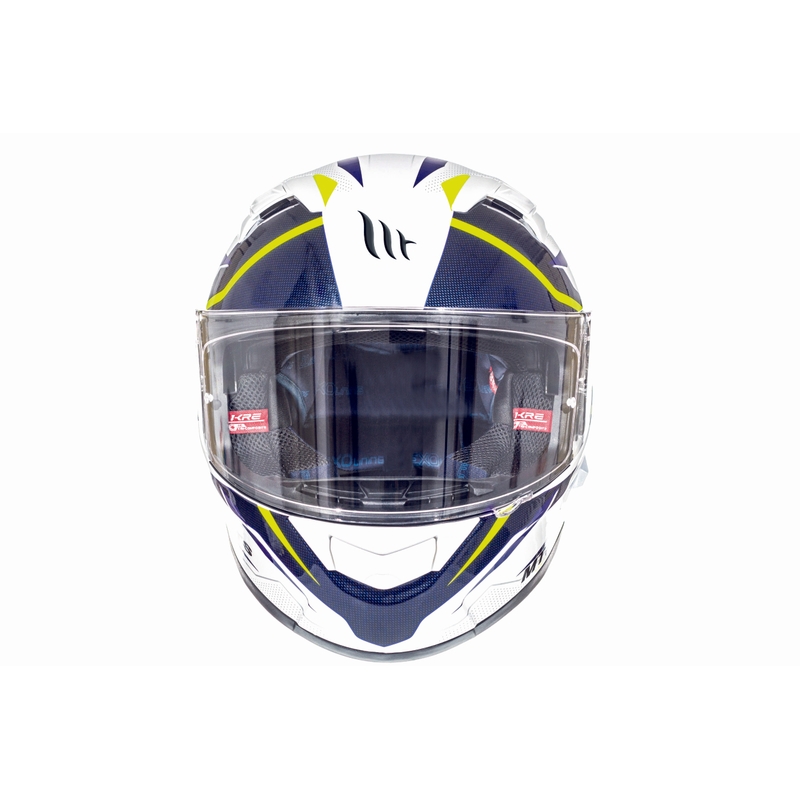 Integralna motociklistička kaciga MT Kre Intrepid SV bijelo-fluo žuta