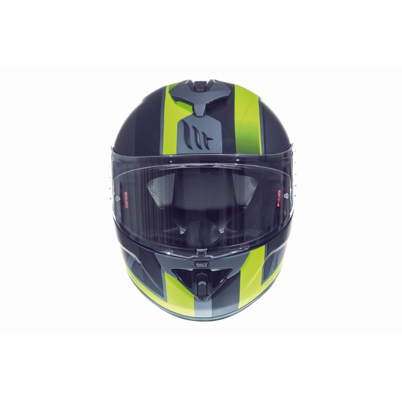 Integralna motociklistička kaciga MT Rapide Overtake crna mat-fluo žuta