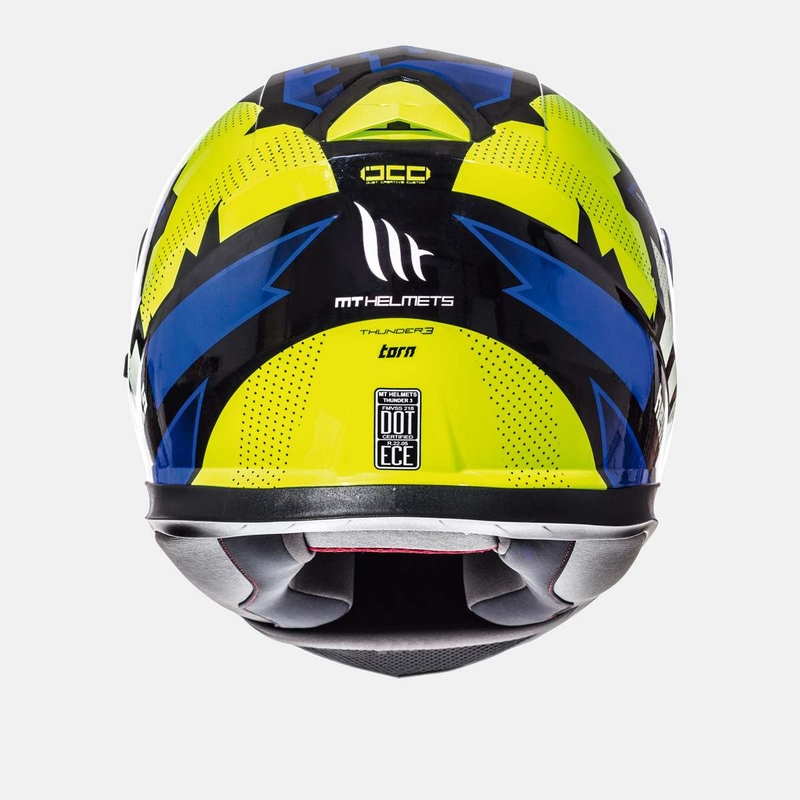 Integralna motoristička kaciga MT Thunder 3 SV Torn fluo žuto-plava rasprodaja