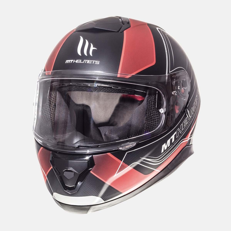 Integralna motociklistička kaciga MT Thunder 3 SV Trace crna mat-crvena