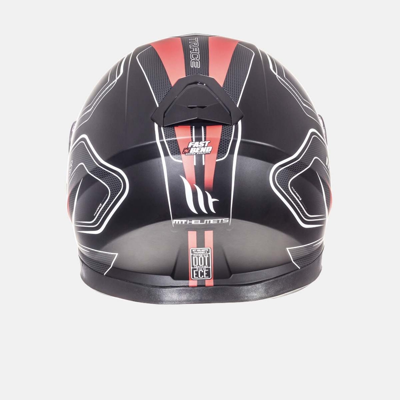 Integralna motociklistička kaciga MT Thunder 3 SV Trace crna mat-crvena