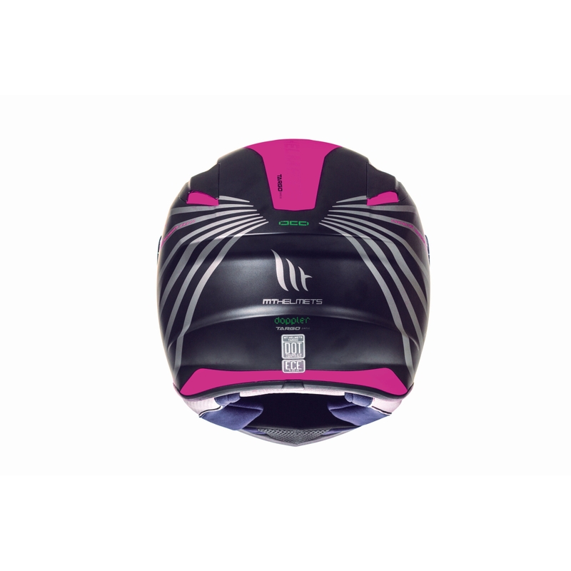 Integralna motoristička kaciga MT Targo Doppler fluo pink mat rasprodaja