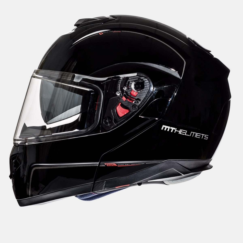 Motociklistička kaciga na preklop MT Atom crna rasprodaja
