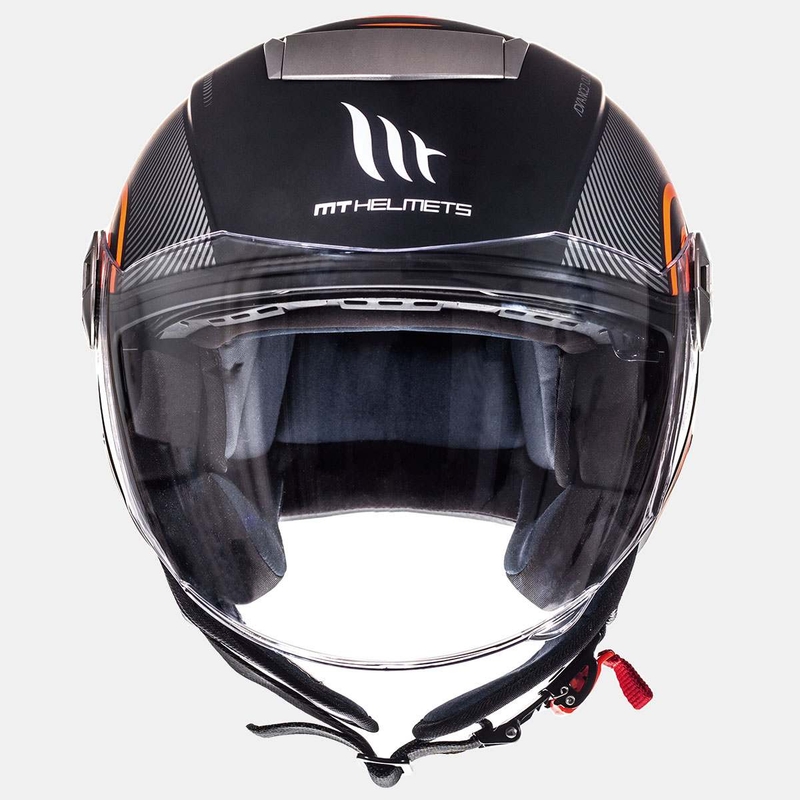 MT City Eleven SV Tron otvorena motociklistička kaciga crna mat-fluo narančasta rasprodaja