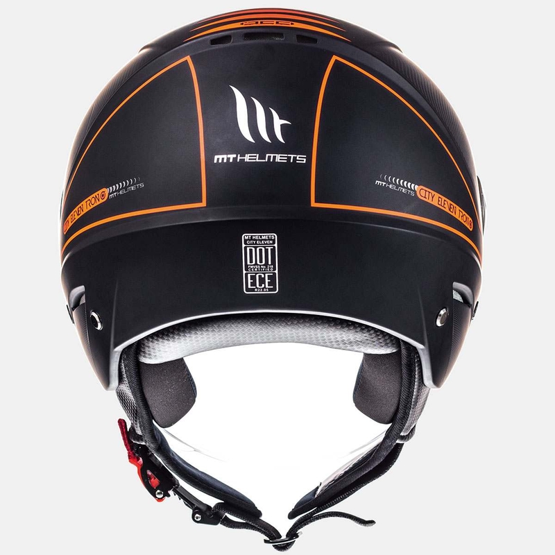 MT City Eleven SV Tron otvorena motociklistička kaciga crna mat-fluo narančasta rasprodaja