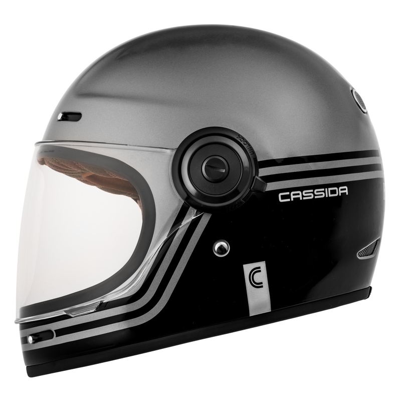 Integralna motociklistička kaciga Cassida Fiber Super Hooligan crno-siva