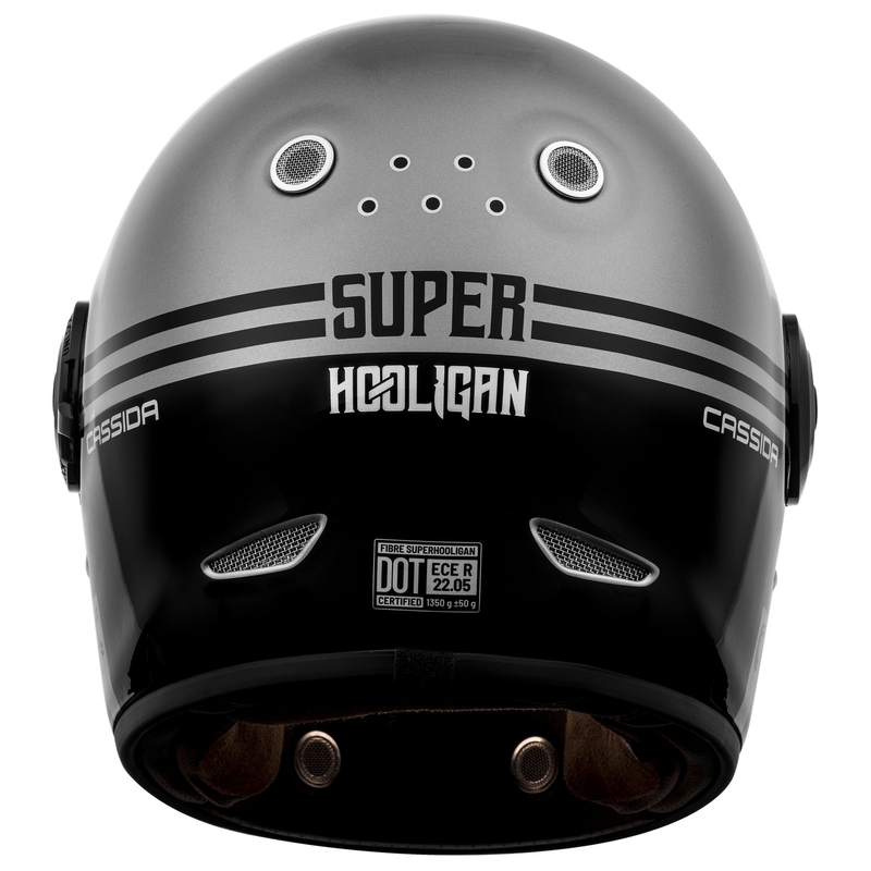 Integralna motociklistička kaciga Cassida Fiber Super Hooligan crno-siva