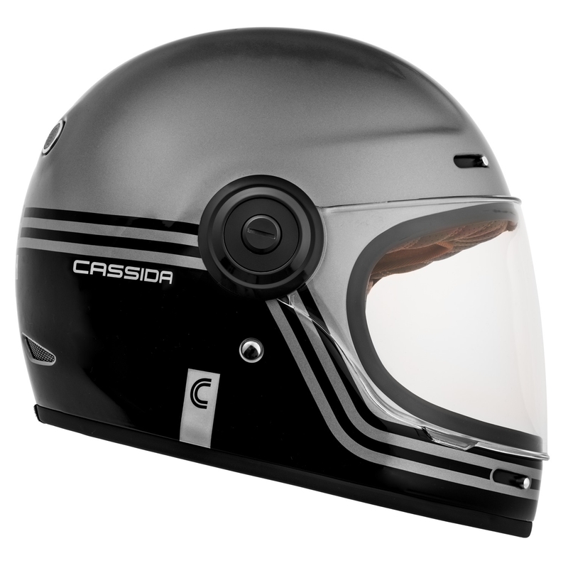 Integralna motociklistička kaciga Cassida Fiber Super Hooligan crno-siva