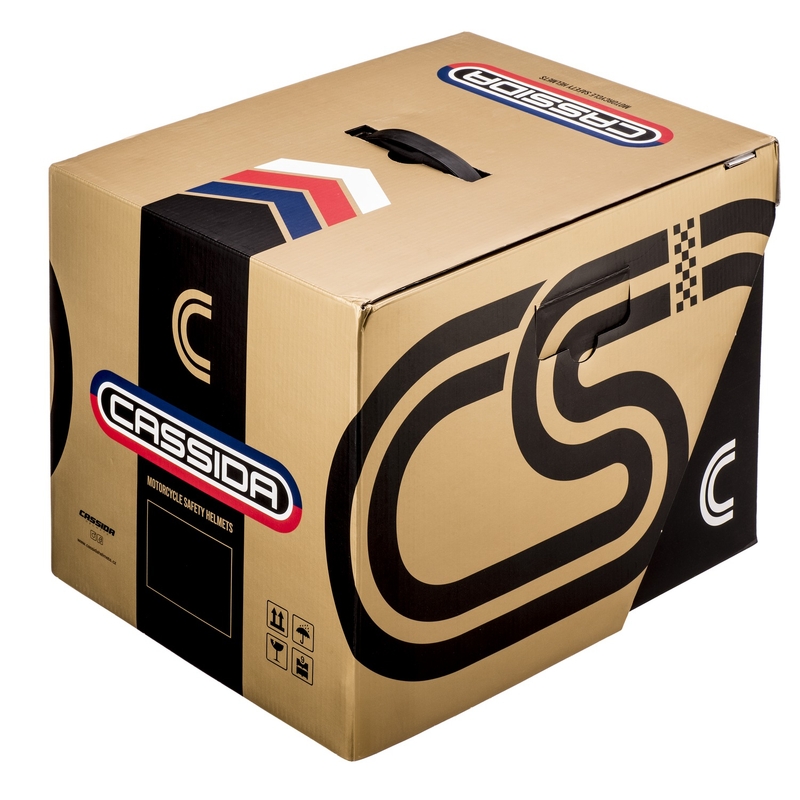 Integralna motociklistička kaciga Cassida Fiber Super Hooligan crno-siva