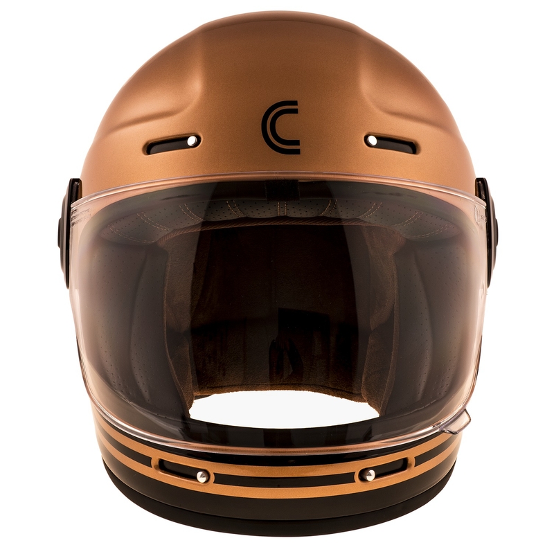 Cassida Fiber Super Hooligan integralna motociklistička kaciga crno-bakrena rasprodaja