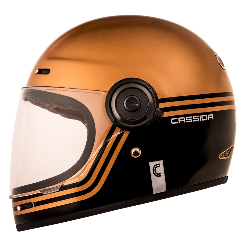 Cassida Fiber Super Hooligan integralna motociklistička kaciga crno-bakrena rasprodaja
