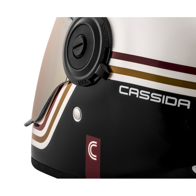 Cassida Fiber Super Hooligan integralna motociklistička kaciga crno-bakrena rasprodaja