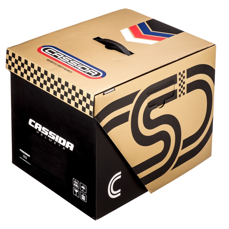 Cassida Fiber Super Hooligan integralna motociklistička kaciga crno-bakrena rasprodaja