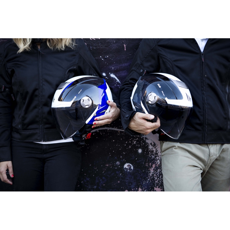 MT City Eleven SV Spark crno-bijelo-crvena otvorena motociklistička kaciga rasprodaja