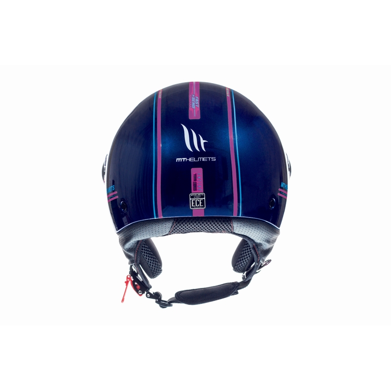 MT Street Entire Motociklistička kaciga s otvorenim licem Plavo-Fluo Pink rasprodaja