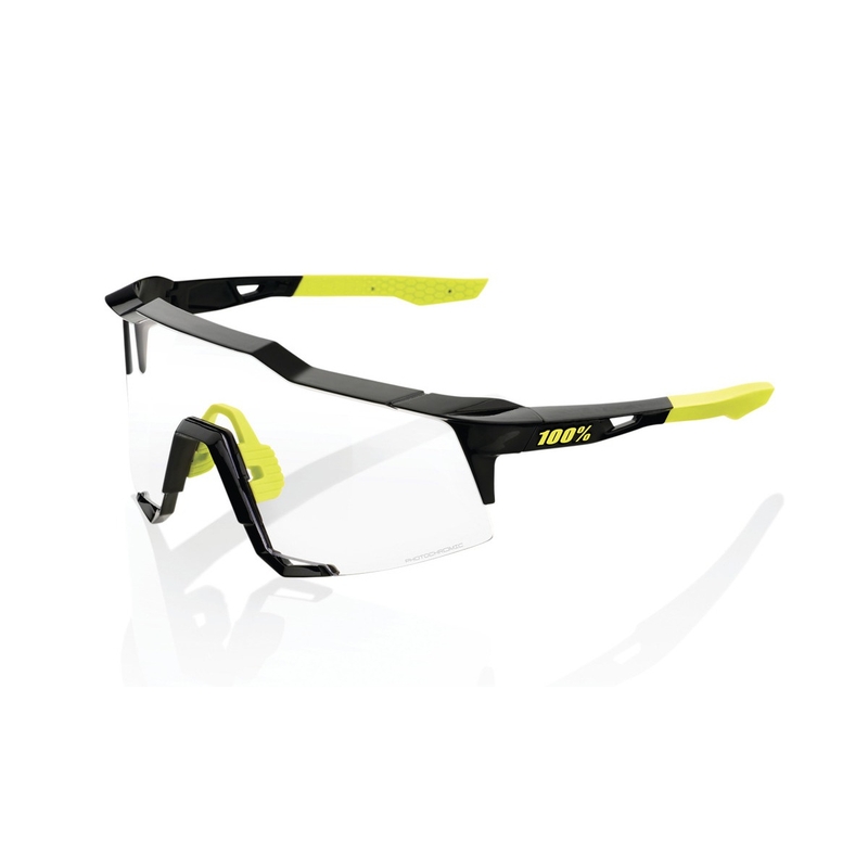 Sunčane naočale 100% SPEEDCRAFT Gloss Black crno-žute (fotokromatsko staklo)