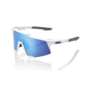 Sunčane naočale 100% SPEEDCRAFT Matte White bijelo-sive (plavo staklo)